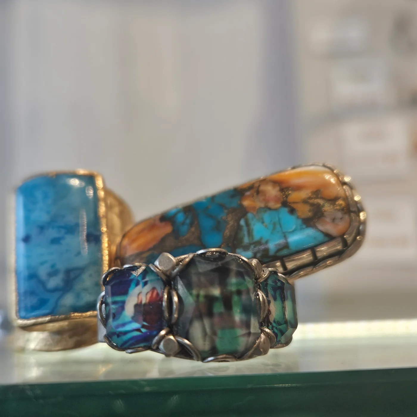 Semi-precious stone ring