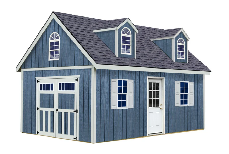 a Best Barns wooden shed