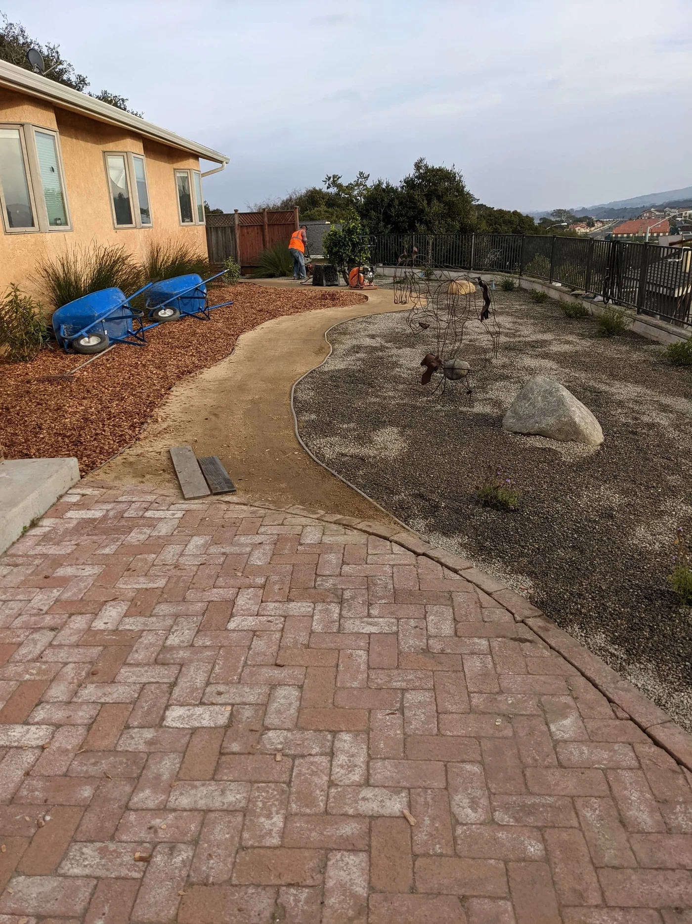 Evening landscape lighting