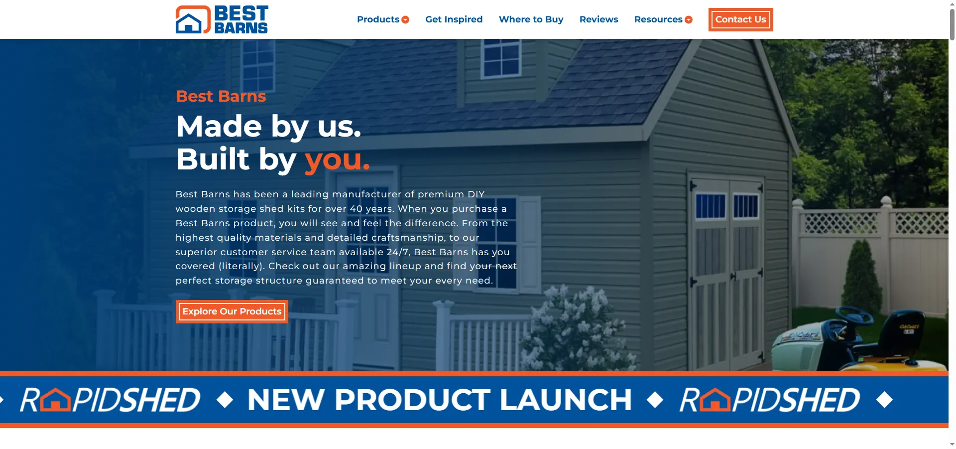Best Barns, from the site we built