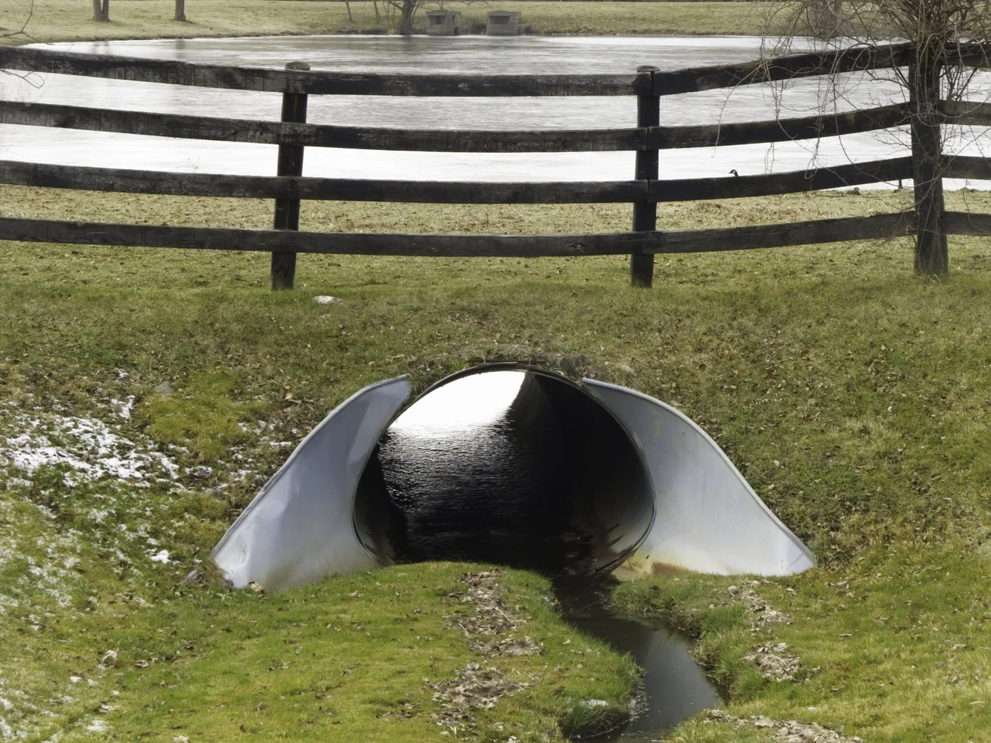 Drainage job site in East Texas