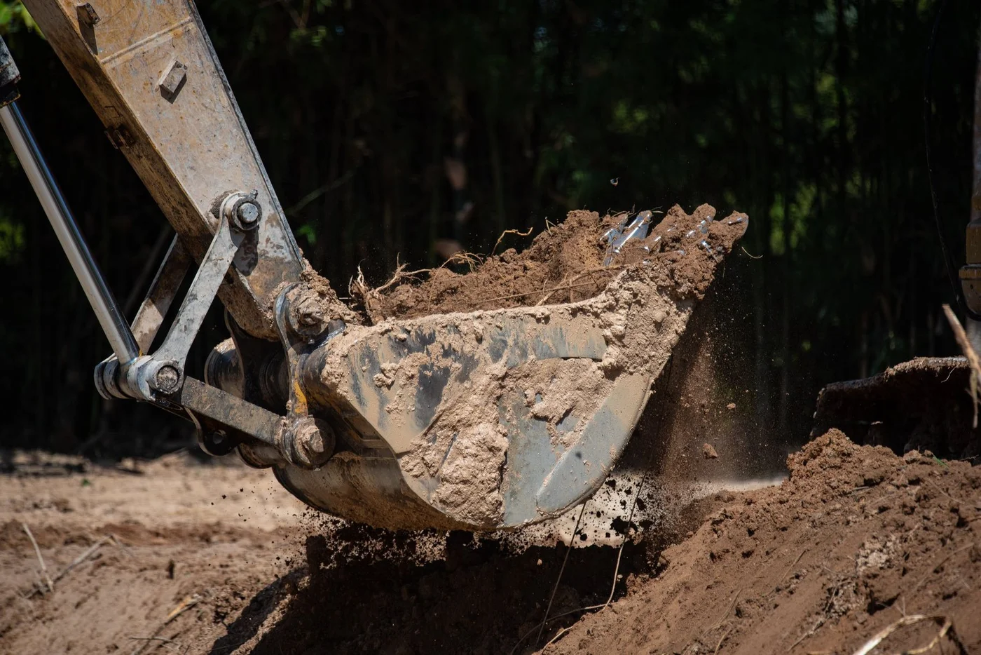 Excavation job site in East Texas