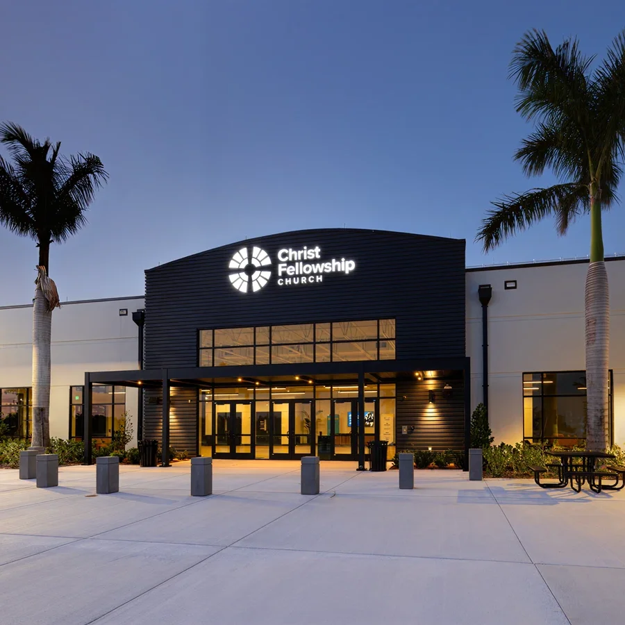 exterior shot of christ fellowship church in florida