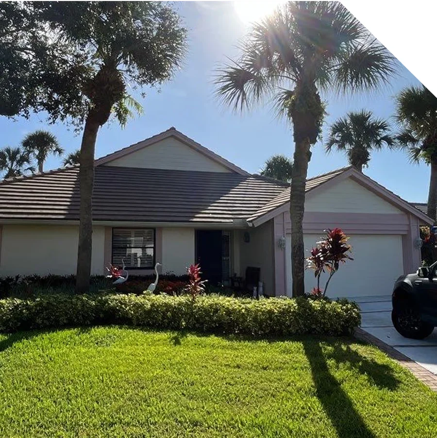 florida home with a new shingled roof
