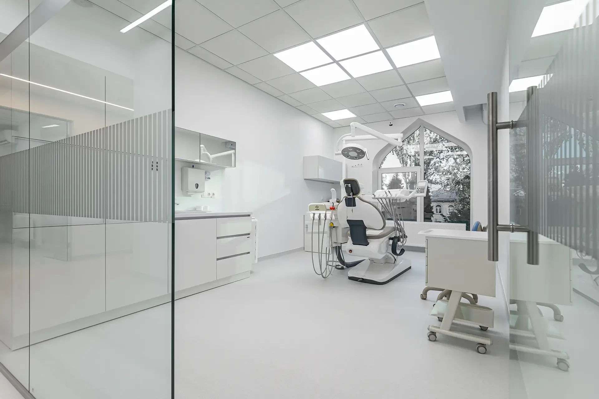 modern renovation of dentist office patient room