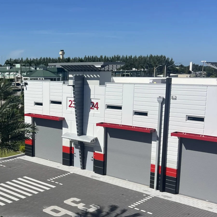 new paint on a storage facility