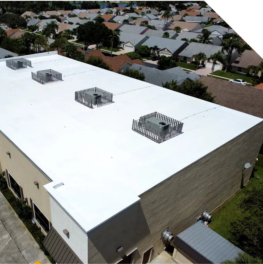 new TPO roof on commercial building in Florida