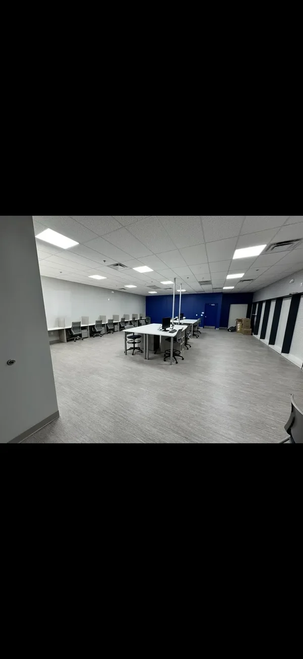 Finished commercial office interior
