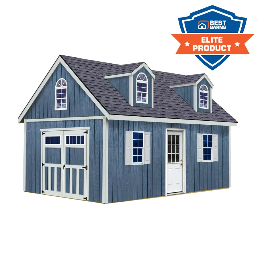 Best Barns Planner's Paradise shed with transom doors and dormer kit