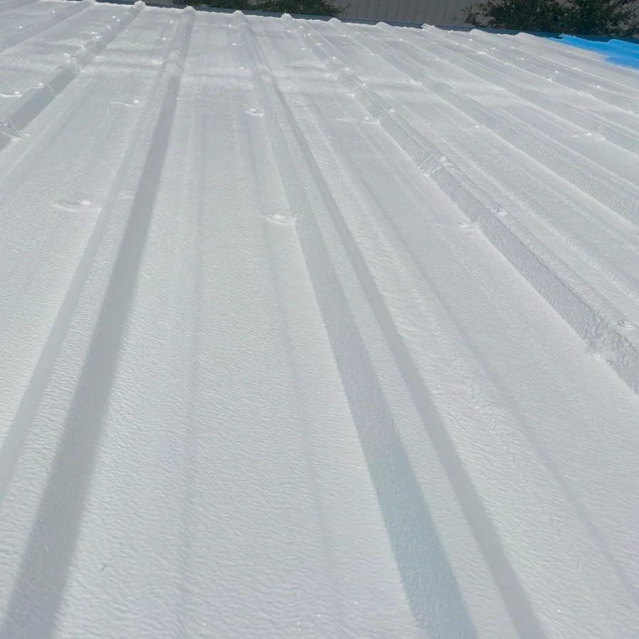 roof coating on metal roof